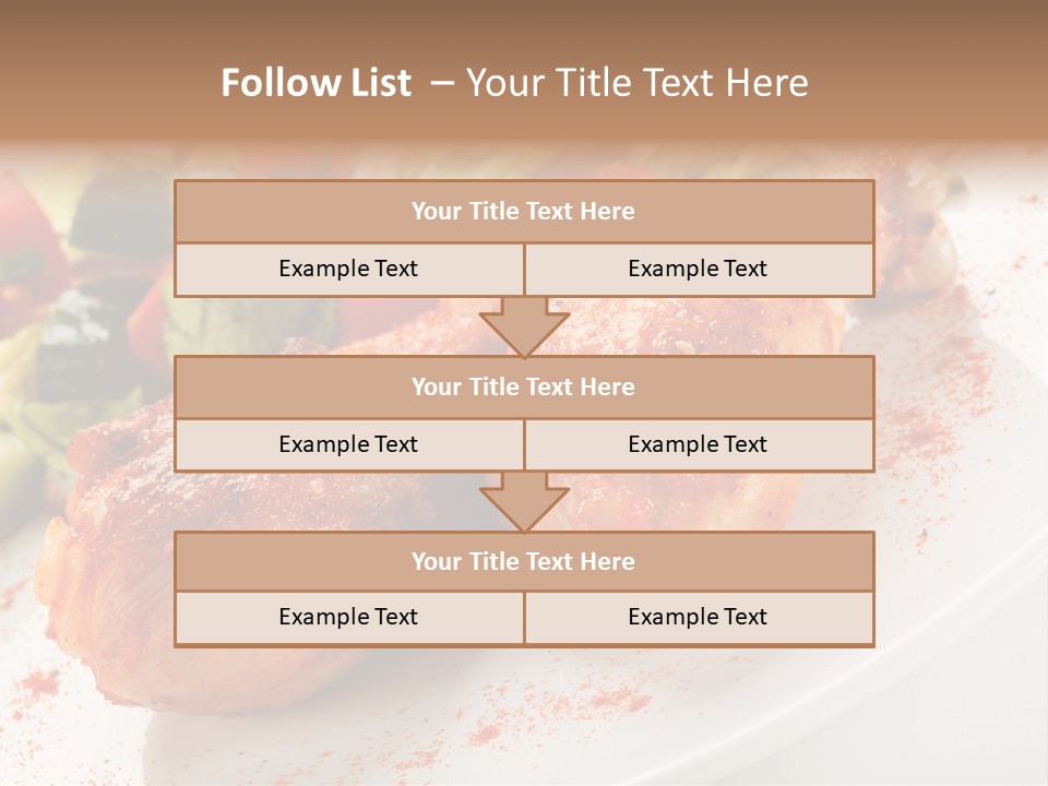 Garnish Fried Plate PowerPoint Template