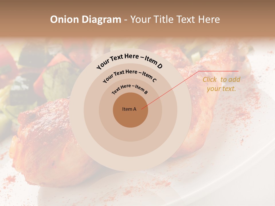 Garnish Fried Plate PowerPoint Template