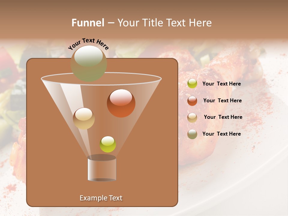 Garnish Fried Plate PowerPoint Template