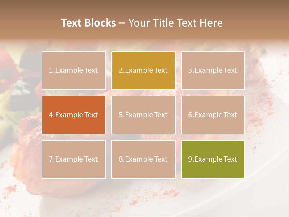 Garnish Fried Plate PowerPoint Template