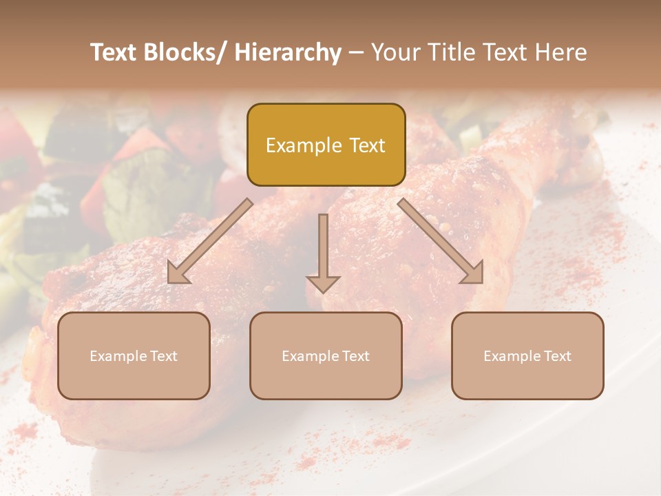 Garnish Fried Plate PowerPoint Template