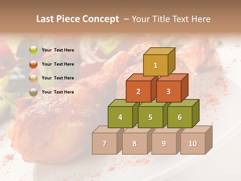 Garnish Fried Plate PowerPoint Template