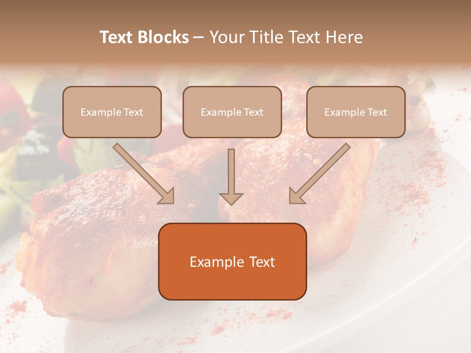 Garnish Fried Plate PowerPoint Template