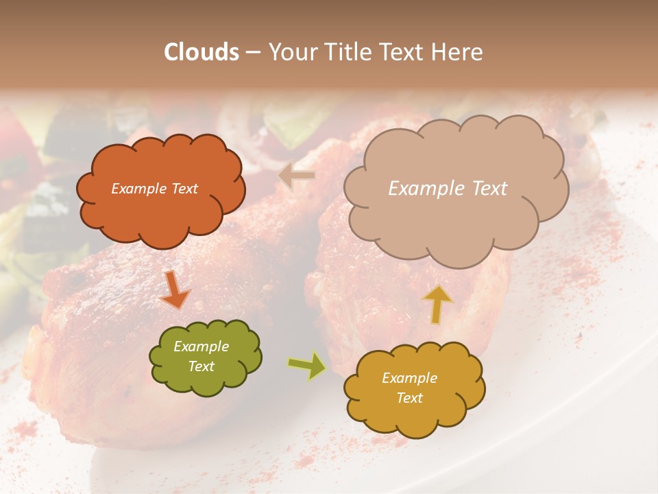 Garnish Fried Plate PowerPoint Template