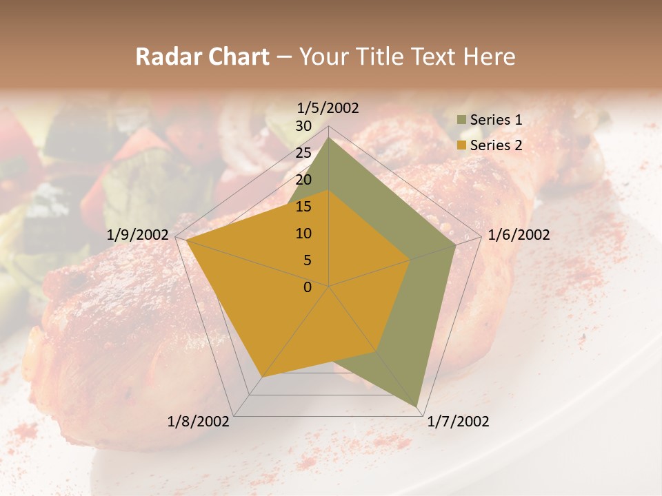 Garnish Fried Plate PowerPoint Template