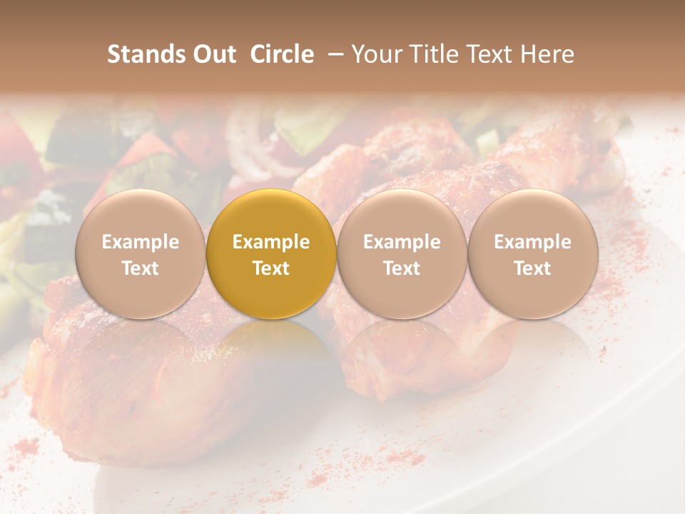 Garnish Fried Plate PowerPoint Template