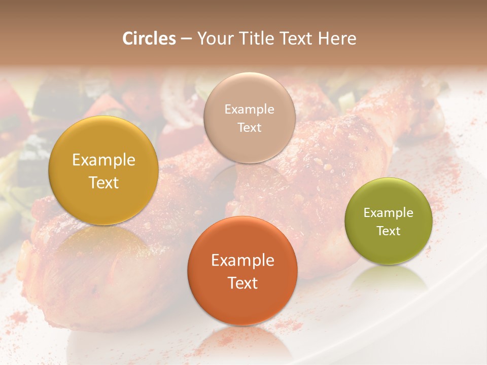 Garnish Fried Plate PowerPoint Template