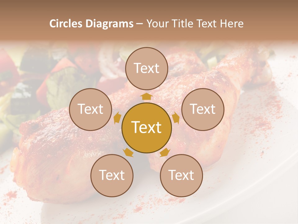 Garnish Fried Plate PowerPoint Template