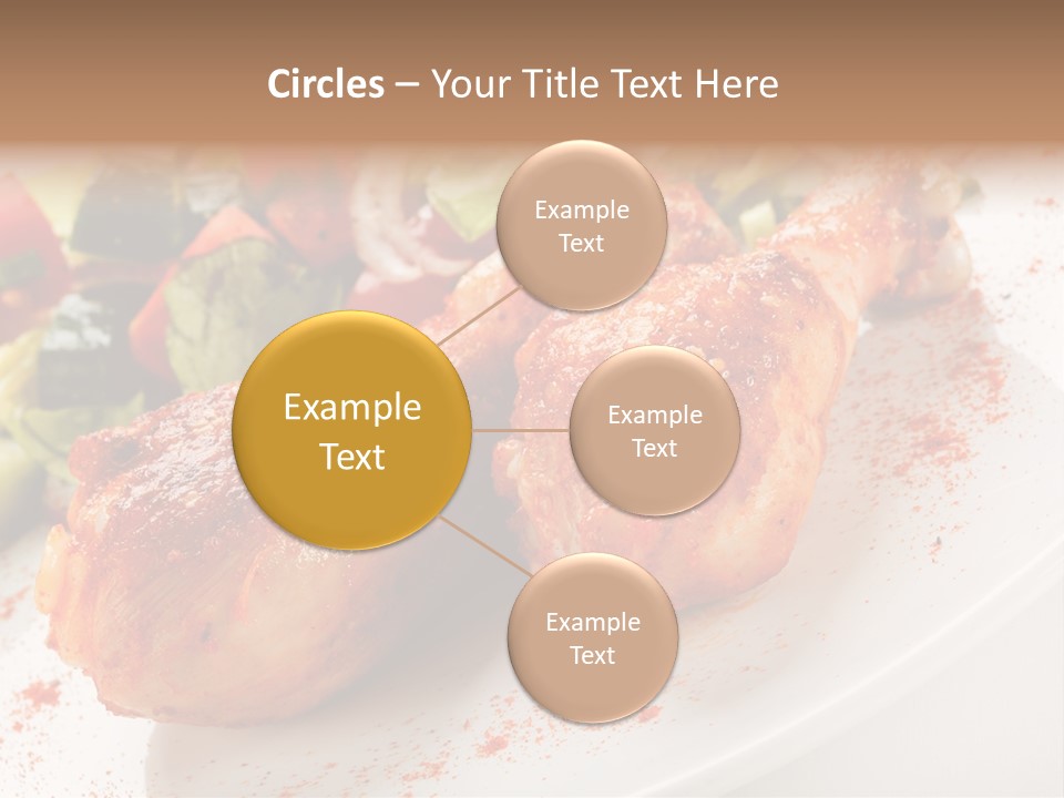 Garnish Fried Plate PowerPoint Template