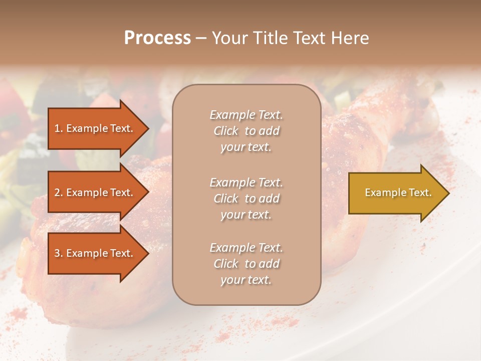 Garnish Fried Plate PowerPoint Template