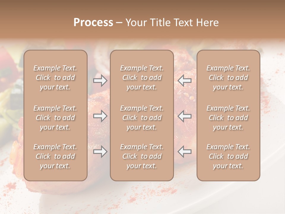 Garnish Fried Plate PowerPoint Template