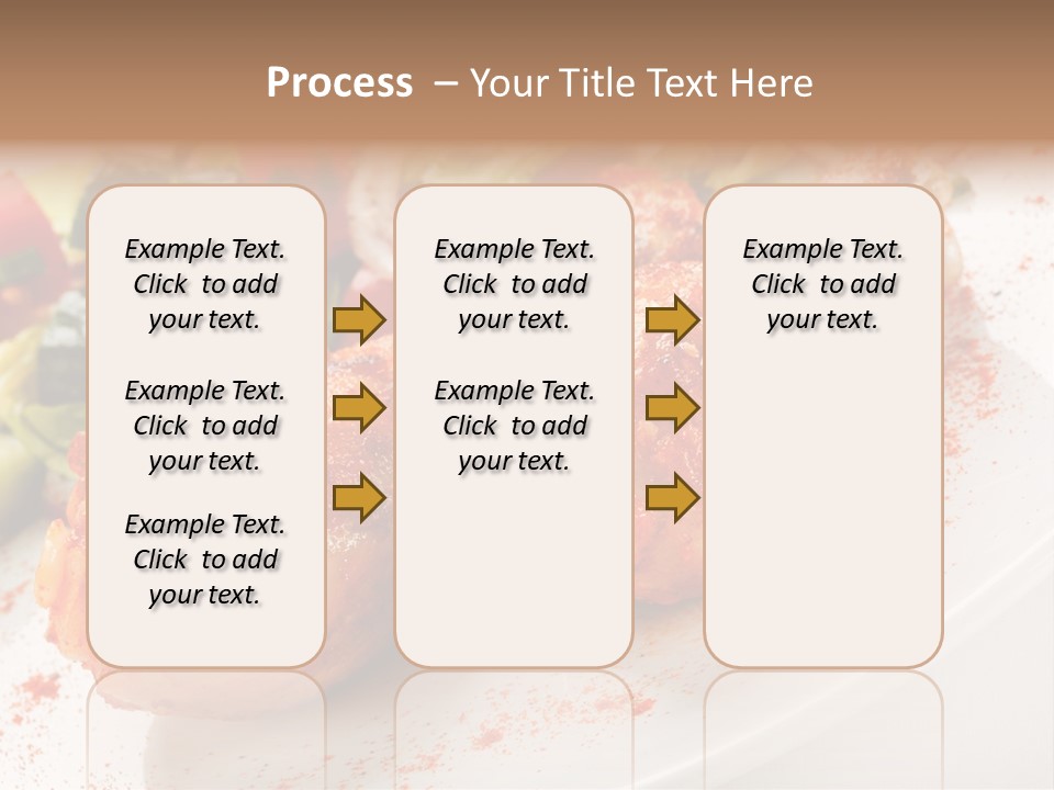 Garnish Fried Plate PowerPoint Template