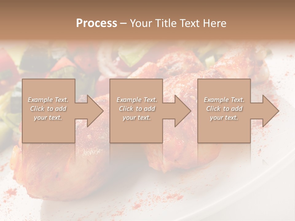 Garnish Fried Plate PowerPoint Template