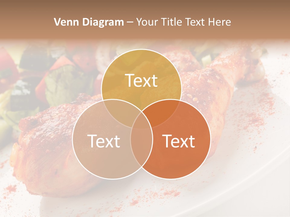 Garnish Fried Plate PowerPoint Template