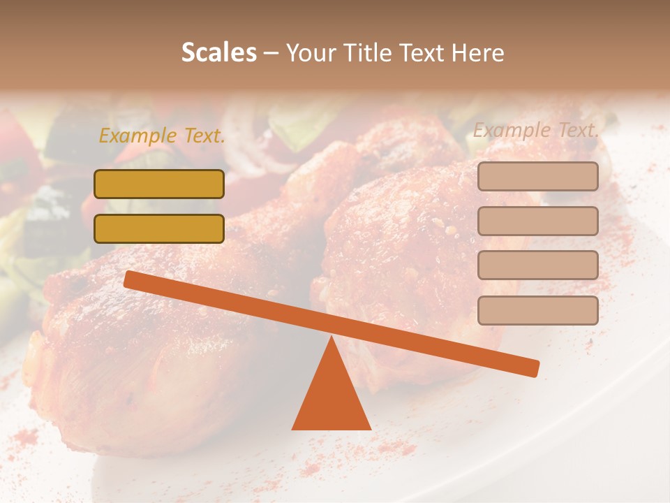 Garnish Fried Plate PowerPoint Template