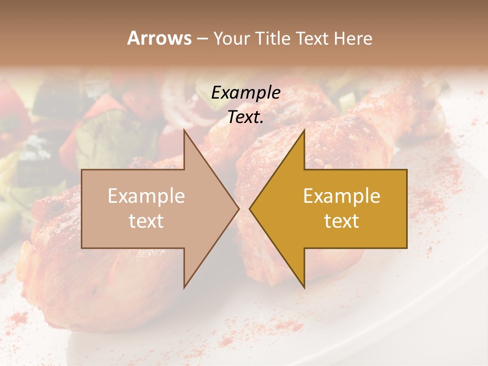 Garnish Fried Plate PowerPoint Template