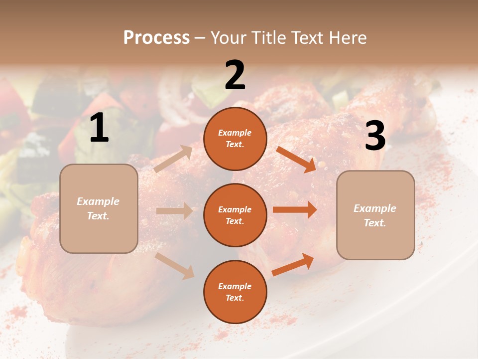 Garnish Fried Plate PowerPoint Template