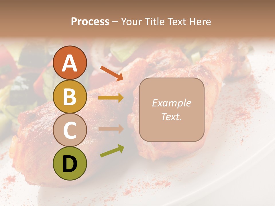 Garnish Fried Plate PowerPoint Template