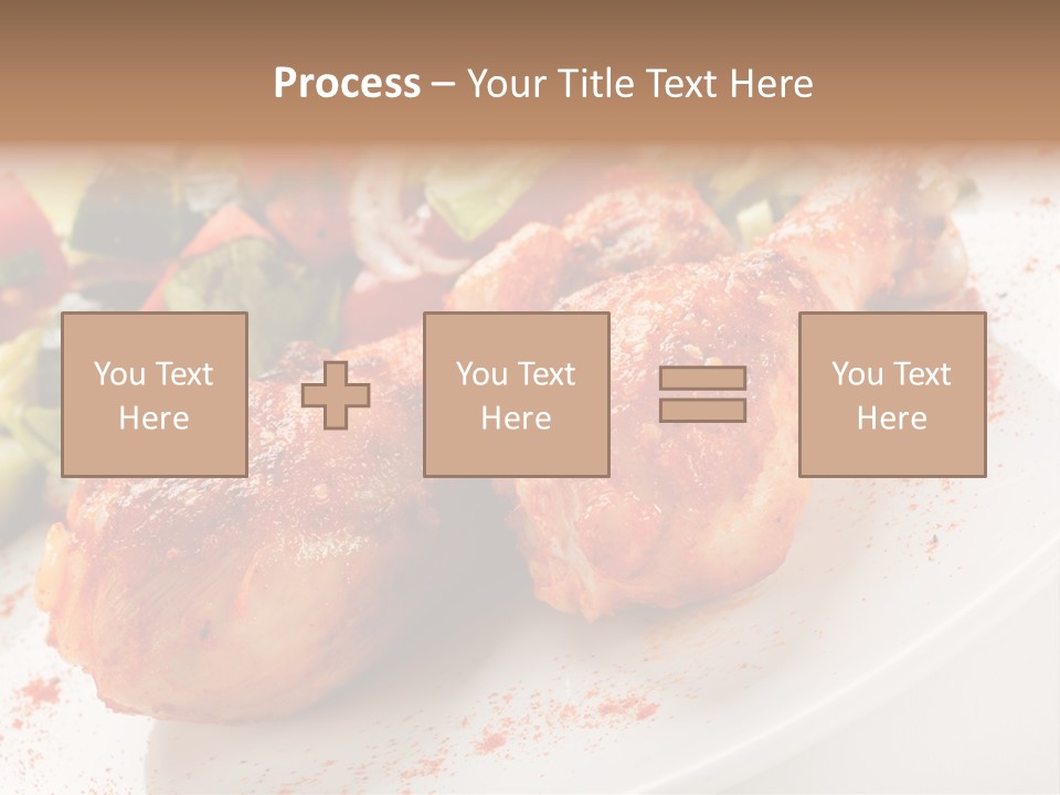 Garnish Fried Plate PowerPoint Template