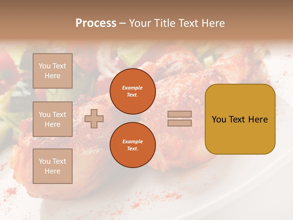 Garnish Fried Plate PowerPoint Template