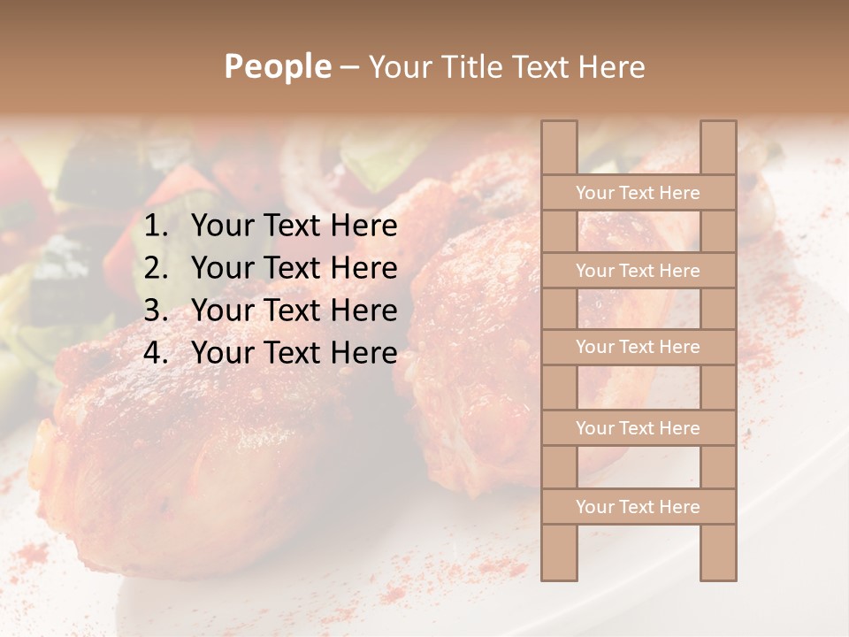 Garnish Fried Plate PowerPoint Template