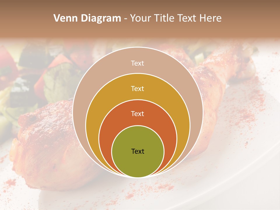 Garnish Fried Plate PowerPoint Template