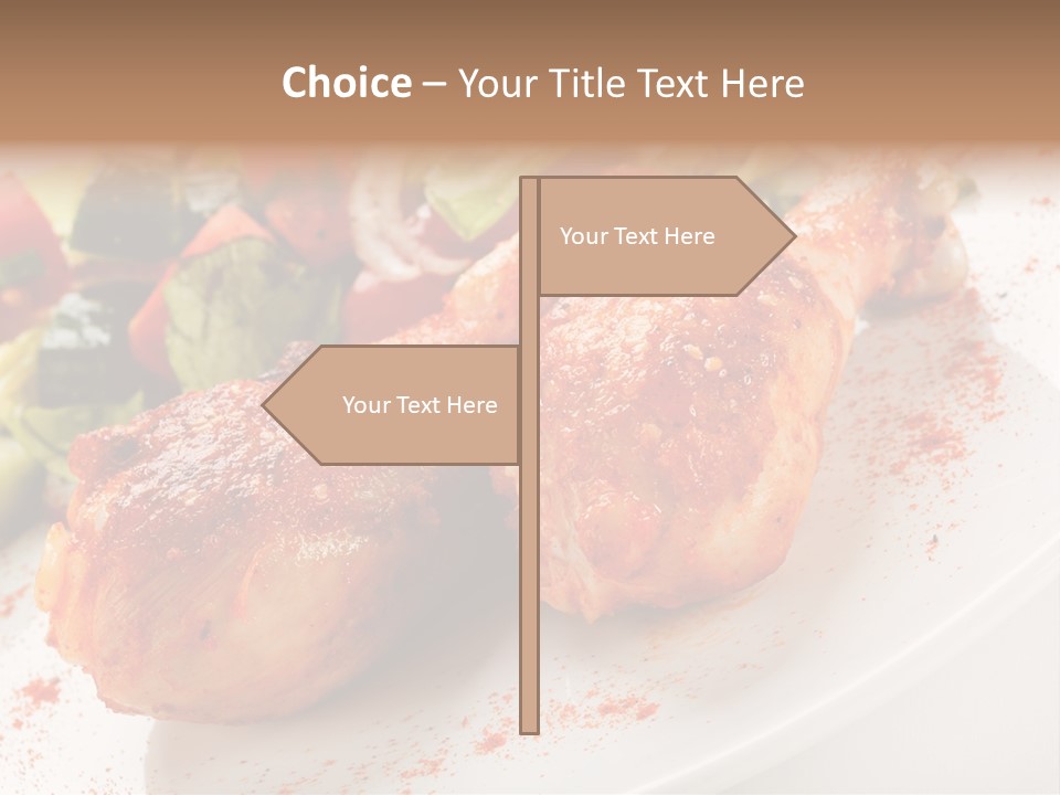 Garnish Fried Plate PowerPoint Template