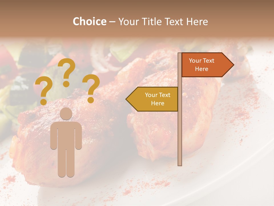 Garnish Fried Plate PowerPoint Template