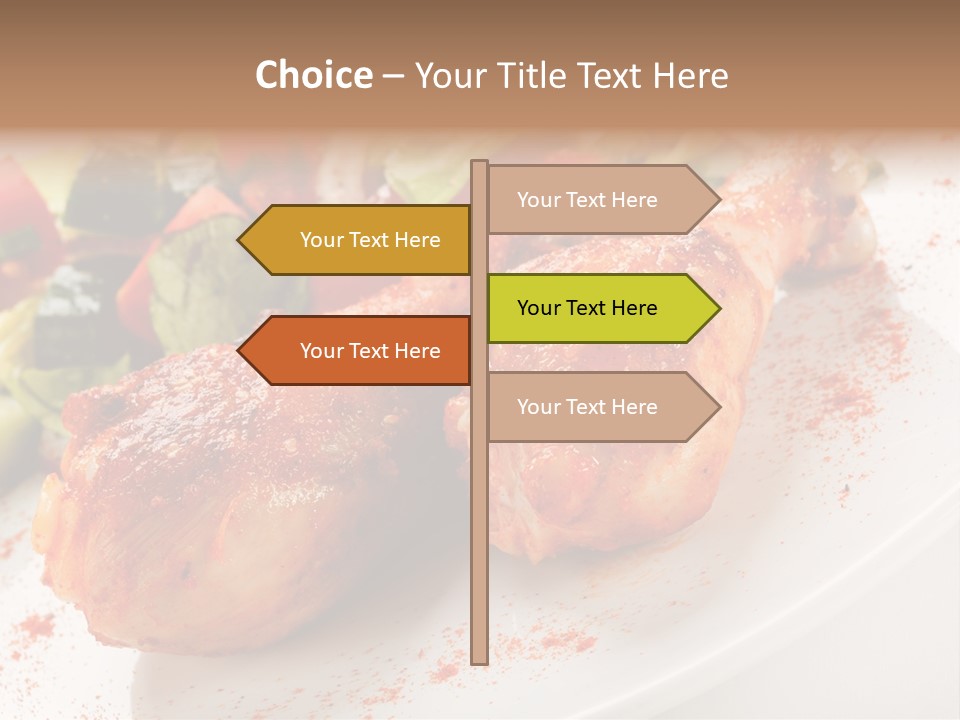 Garnish Fried Plate PowerPoint Template