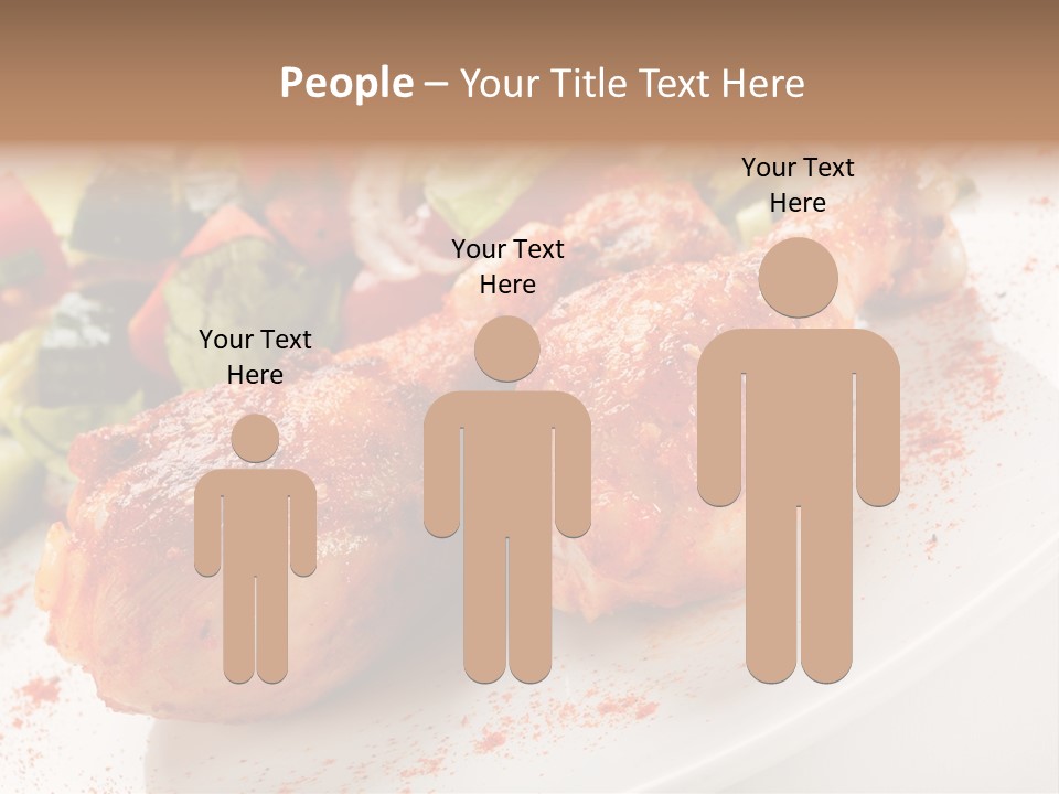 Garnish Fried Plate PowerPoint Template