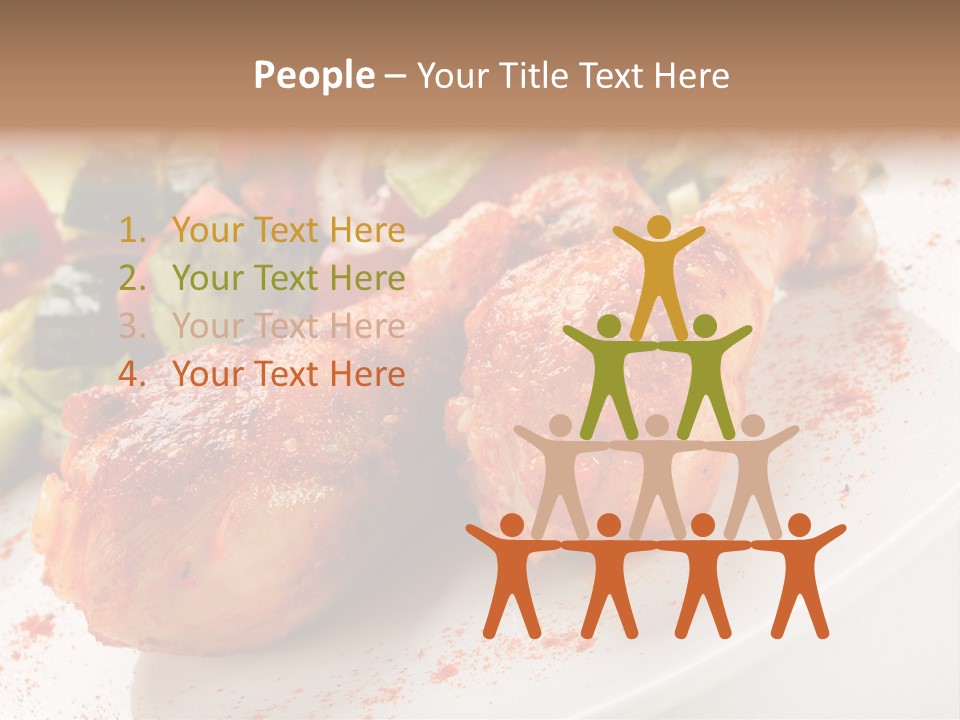 Garnish Fried Plate PowerPoint Template