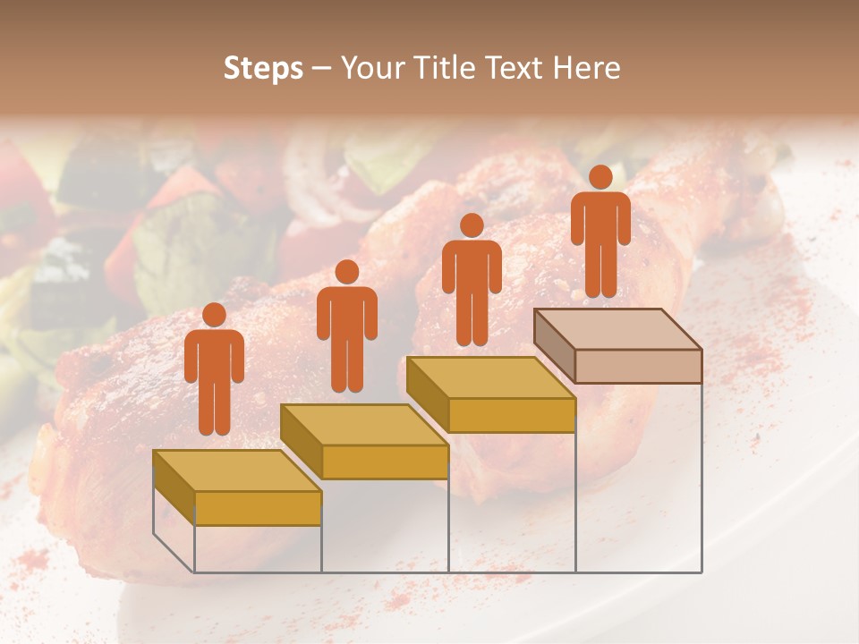 Garnish Fried Plate PowerPoint Template