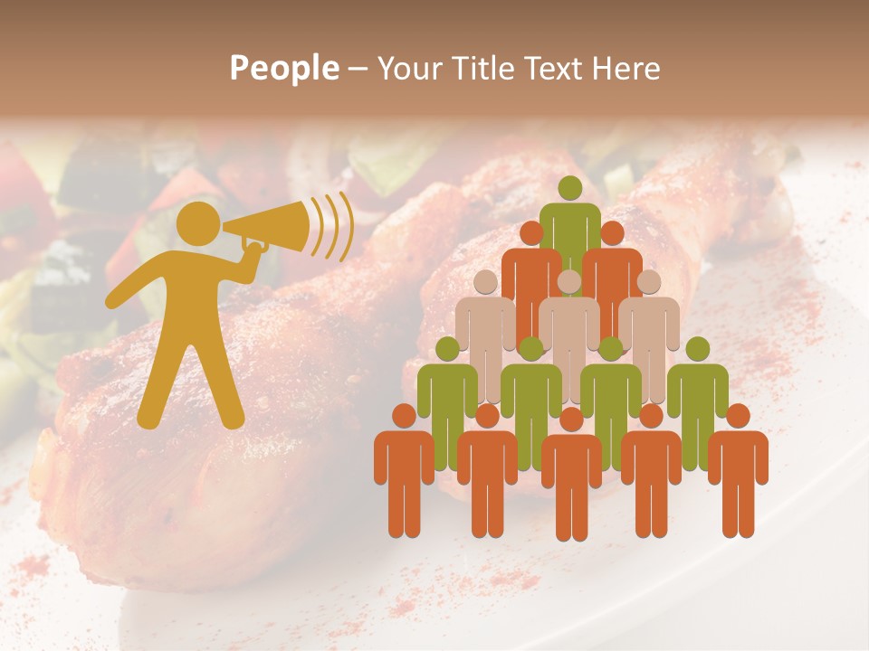 Garnish Fried Plate PowerPoint Template