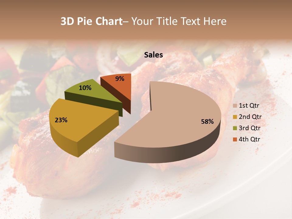 Garnish Fried Plate PowerPoint Template