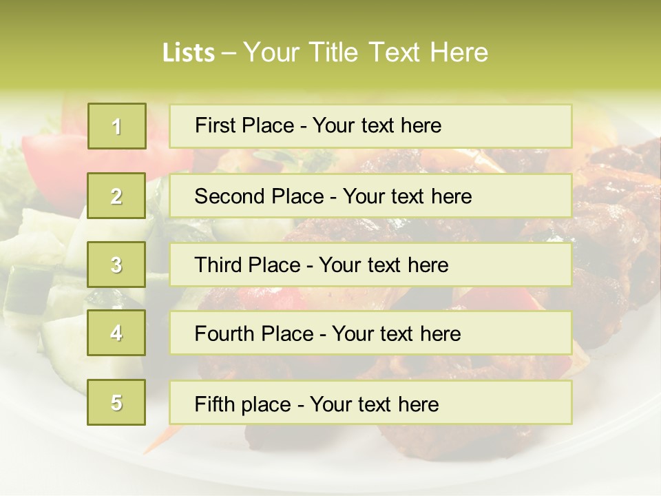 Dinner Meat Chicken PowerPoint Template