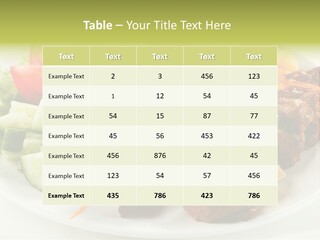 Dinner Meat Chicken PowerPoint Template