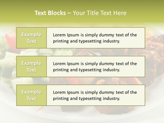 Dinner Meat Chicken PowerPoint Template