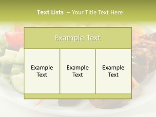 Dinner Meat Chicken PowerPoint Template