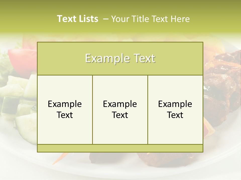 Dinner Meat Chicken PowerPoint Template