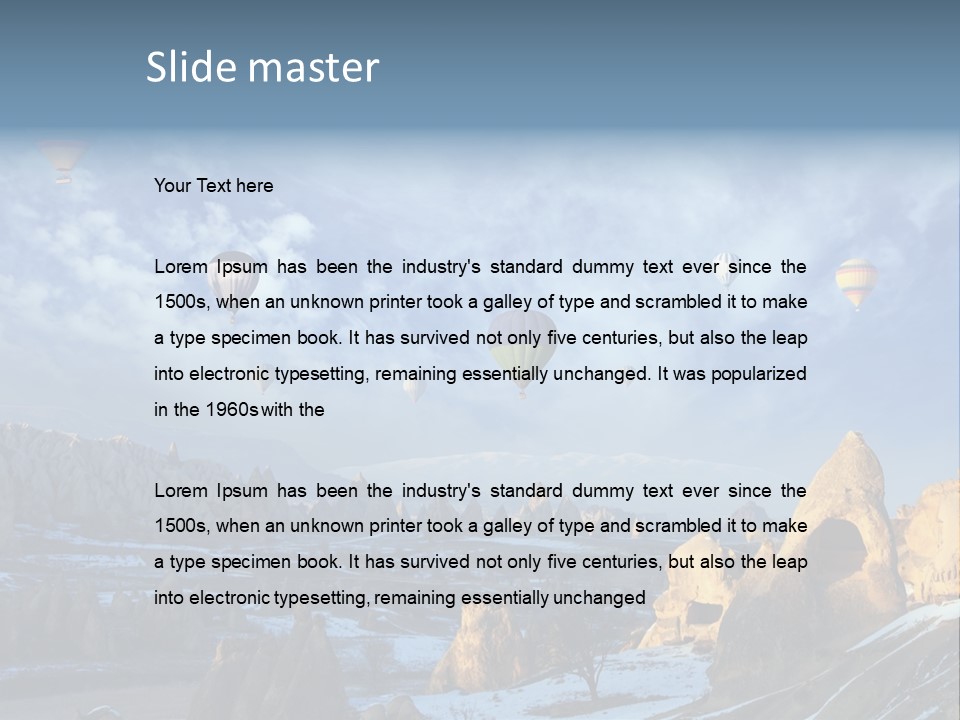 Cones Formation Cave PowerPoint Template