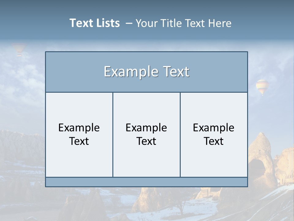 Cones Formation Cave PowerPoint Template