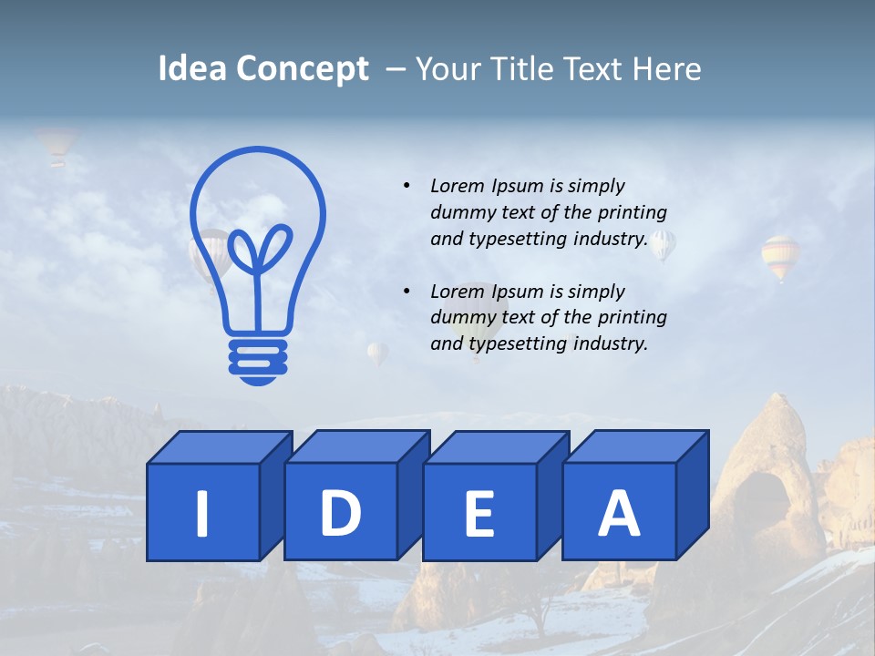 Cones Formation Cave PowerPoint Template