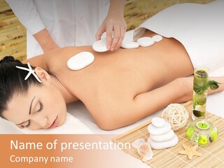 Girl Woman Spa Treatment PowerPoint Template