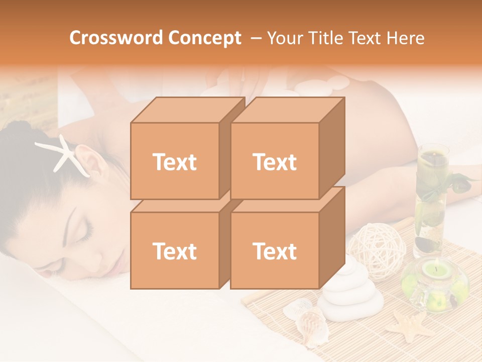 Girl Woman Spa Treatment PowerPoint Template