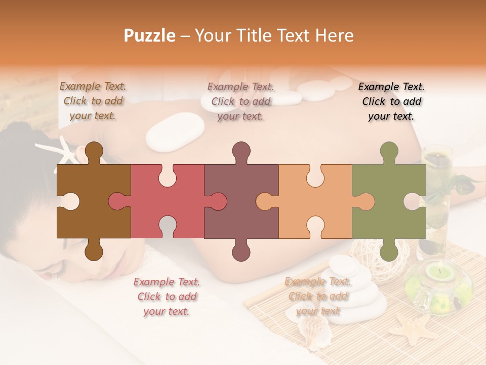 Girl Woman Spa Treatment PowerPoint Template