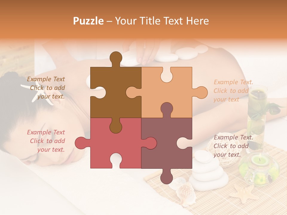 Girl Woman Spa Treatment PowerPoint Template