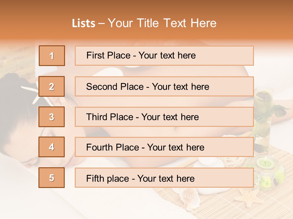 Girl Woman Spa Treatment PowerPoint Template