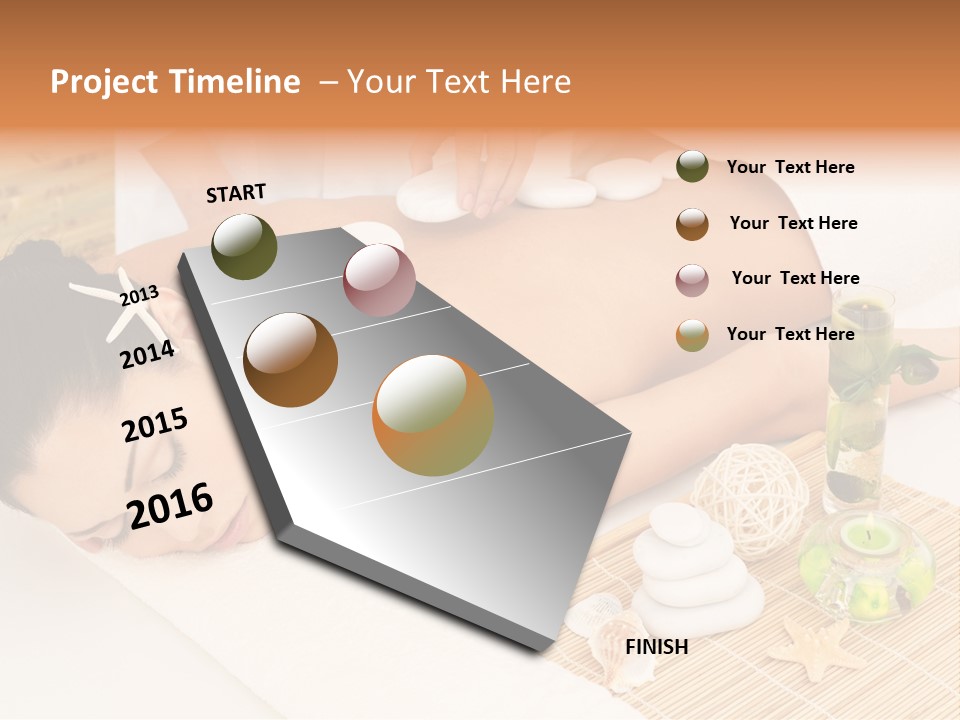 Girl Woman Spa Treatment PowerPoint Template