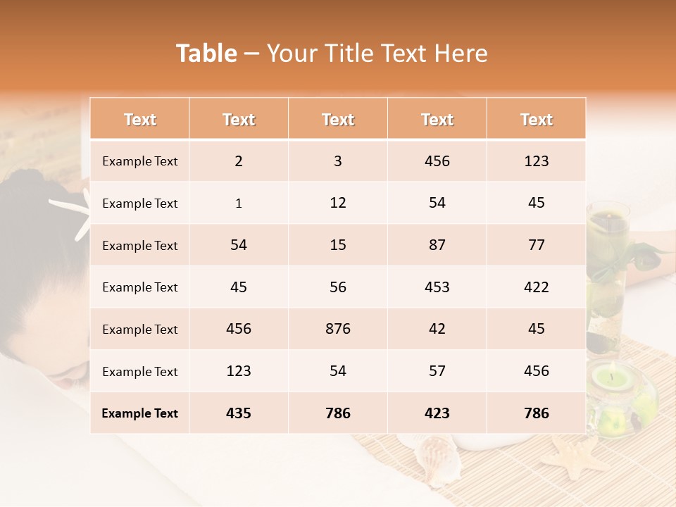 Girl Woman Spa Treatment PowerPoint Template