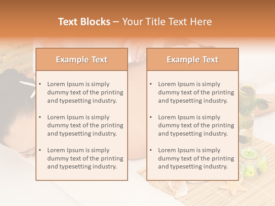 Girl Woman Spa Treatment PowerPoint Template